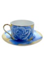 英式藍玫瑰咖啡杯